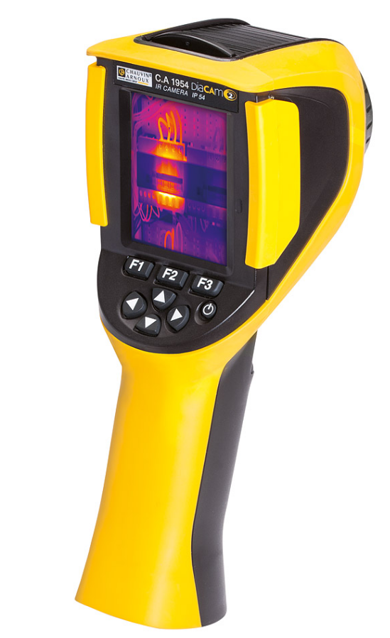 Equipped with a 160 x 120 detector and a 38°x28° wide-angle lens, the C.A 1954 camera is ideal for all applications in the building, electrical maintenance and mechanical maintenance sectors.