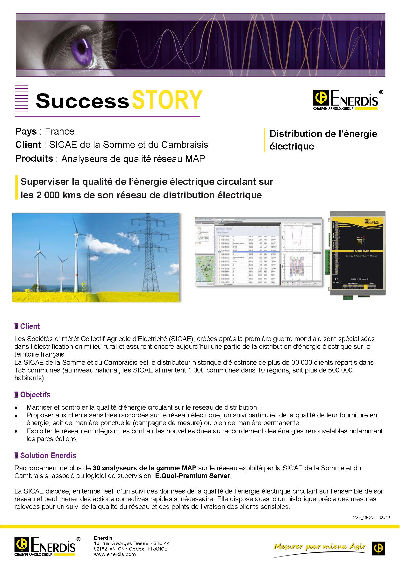 Success Story SICAE by Chauvin Arnoux Energy