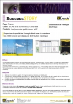Electric power distribution Success Story SICAE - MAP network quality analyzers