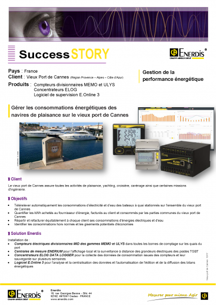 success story compteurs centrales de mesure logiciel concentrateur enerdis