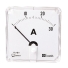 NormEurope Ampèremètre AC 72x72mm 90° 0-600A shunt 500A 100mV classe 1,5
