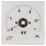 Classic Voltmètre DC 72x72mm 240° 0-75V classe 1,5
