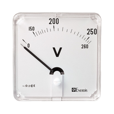 NormEurope Voltmètre AC 96x96mm 90° 0-500 direct classe 1,5