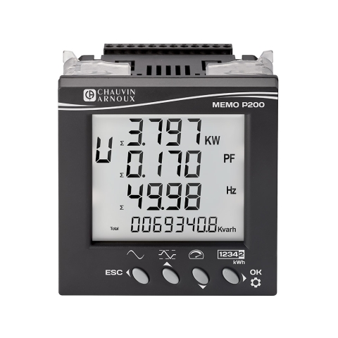MEMO P200 Centrale de mesure communication RS485 230Vac