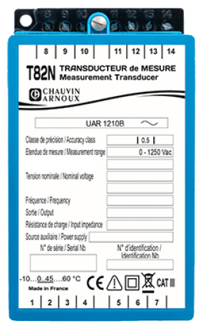 T82N UAR 1210B Convertisseur analogique de tension AC configurable