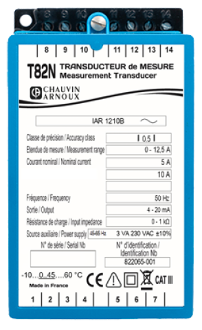 T82N IAR 1210B Convertisseur analogique de courant AC configurable