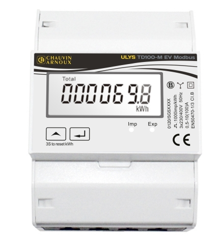 ULYS TD100-M EV Compteur divisionnaire MODBUS certifié MID